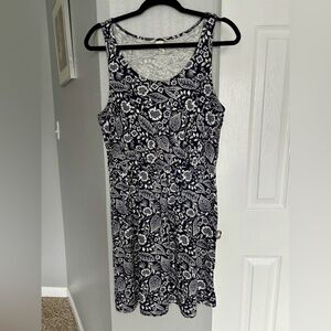 H&M Basic Navy and White Top Size M Sleeveless